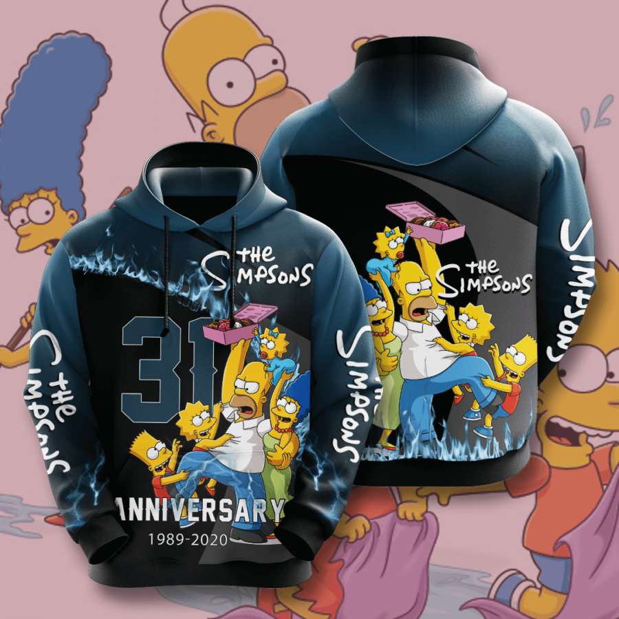The Simpsons Custom Hoodie 3D