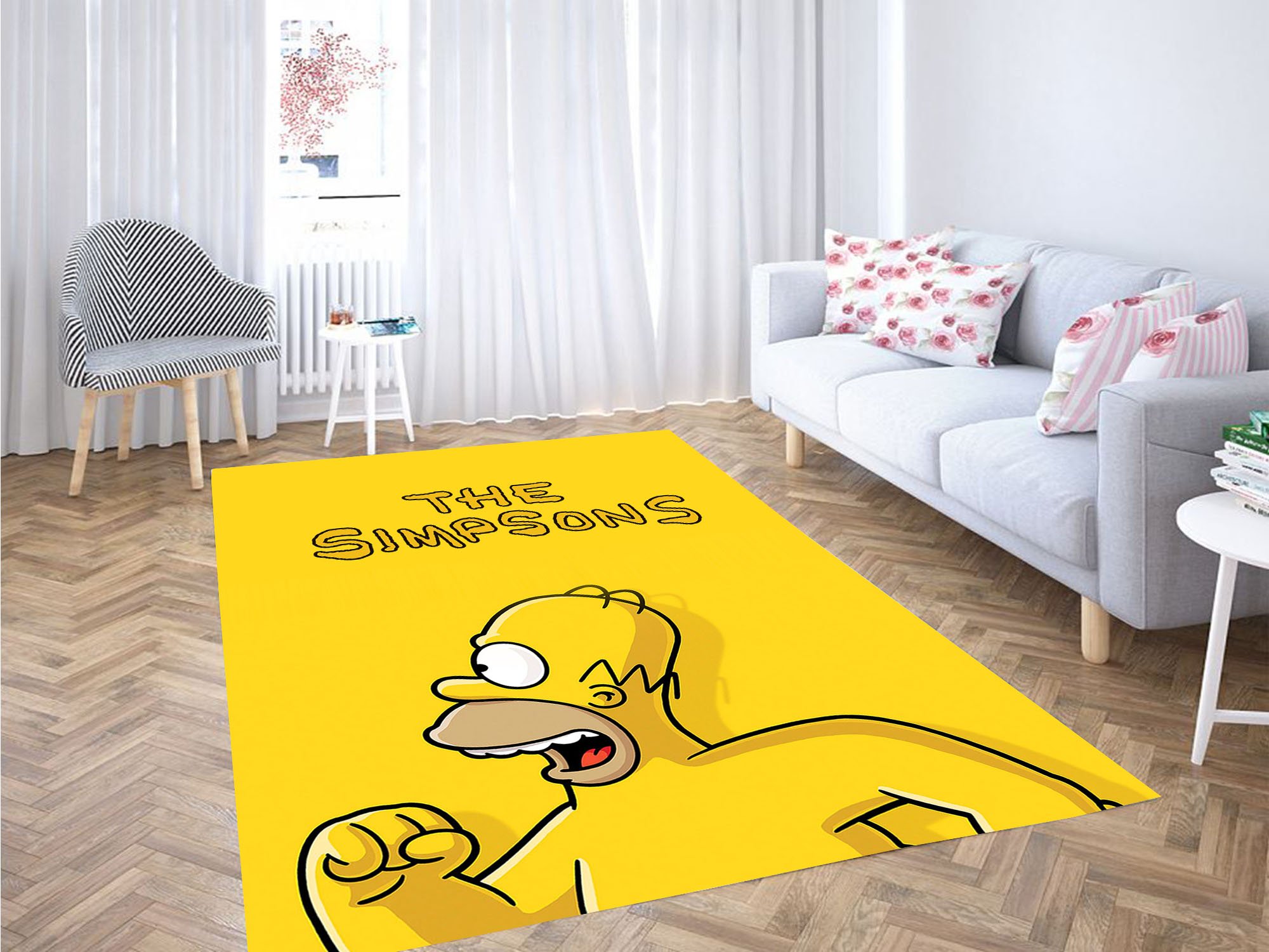The Naked Simpsons Running Yellow Carpet Rug 2 The Naked Simpsons Running Yellow Carpet Rug