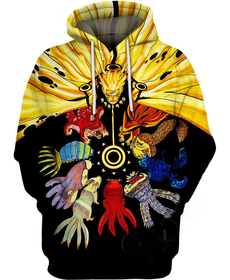 The Tailed Beasts Naruto Hoodie 3D 6 The Tailed Beasts Naruto Hoodie 3D