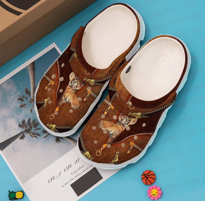 Tiger Baby Crocs Clog Shoes