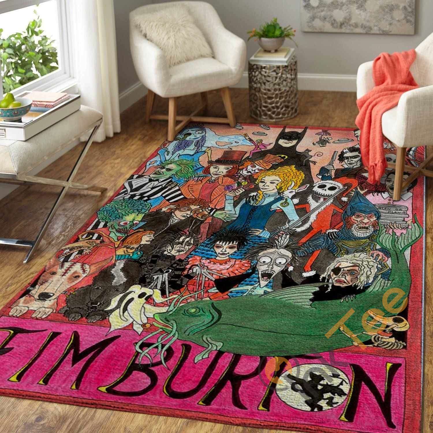 Tim Burton Characters Area Rug 3 Tim Burton Characters Area Rug