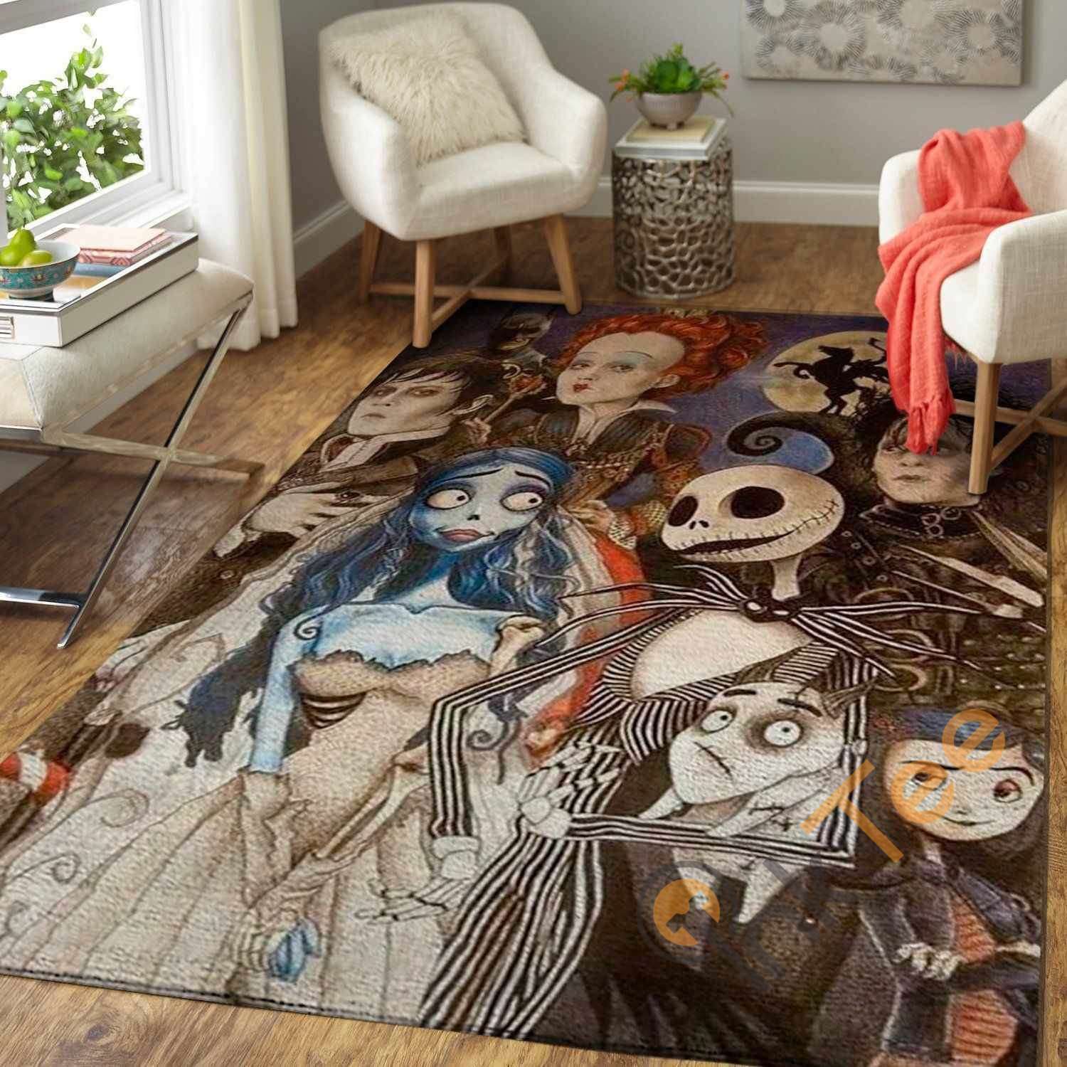 Tim Burton Characters Halloween Special Area Rug 1 Tim Burton Characters Halloween Special Area Rug