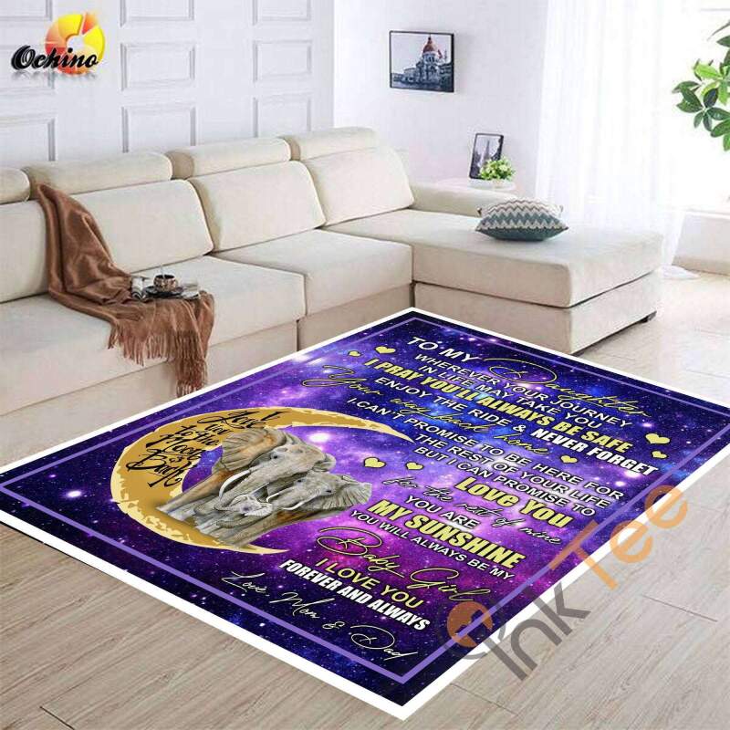 To My Daughter Dad's Letter Custom Name For Kitchen Friends Living Room Bedroom Rug 6 To My Daughter Dad’s Letter Custom Name For Kitchen Friends Living Room Bedroom Rug