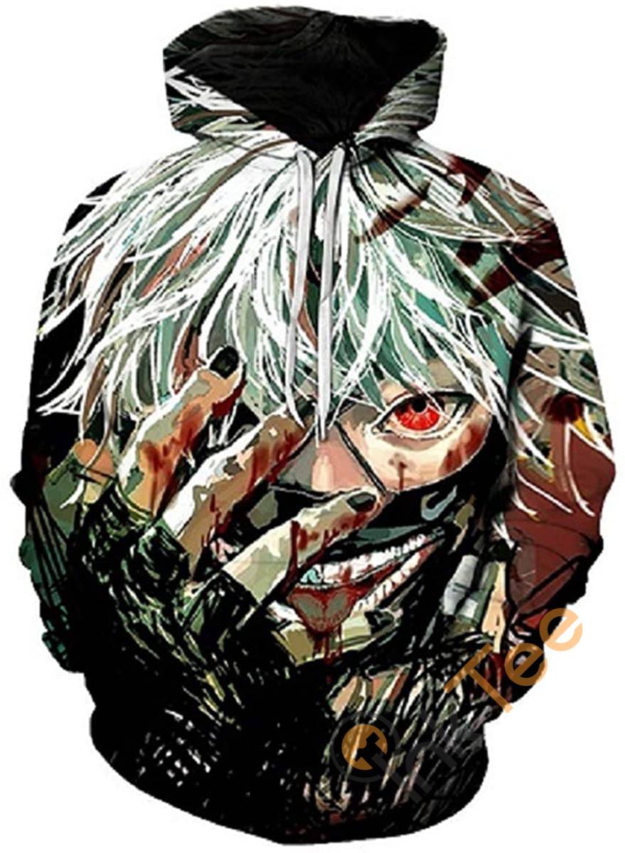 Tokyo Ghoul Print Pullover With Front Pocket Hoodie 3D 9 Tokyo Ghoul Print Pullover With Front Pocket Hoodie 3D