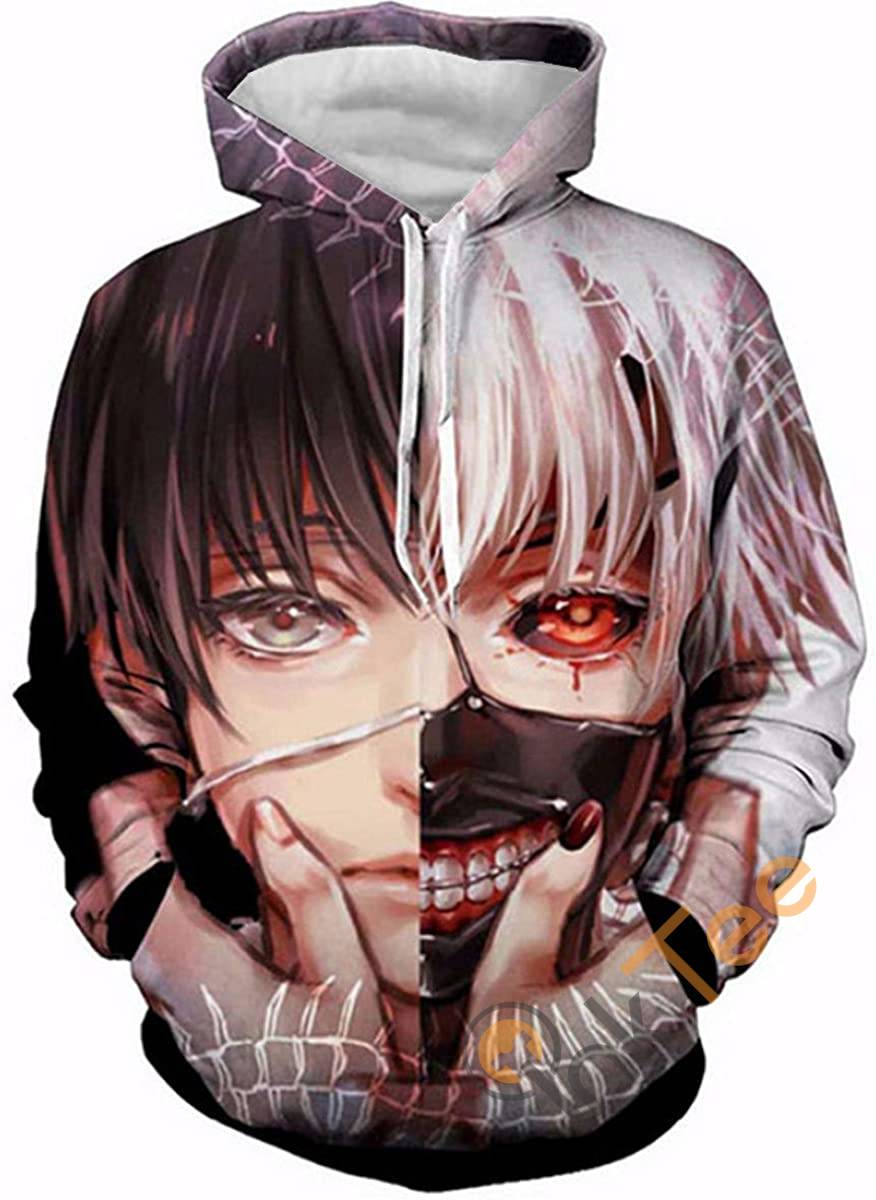 Tokyo Ghoul Print Pullover With Front Pocket Hoodie 3D 6 Tokyo Ghoul Print Pullover With Front Pocket Hoodie 3D