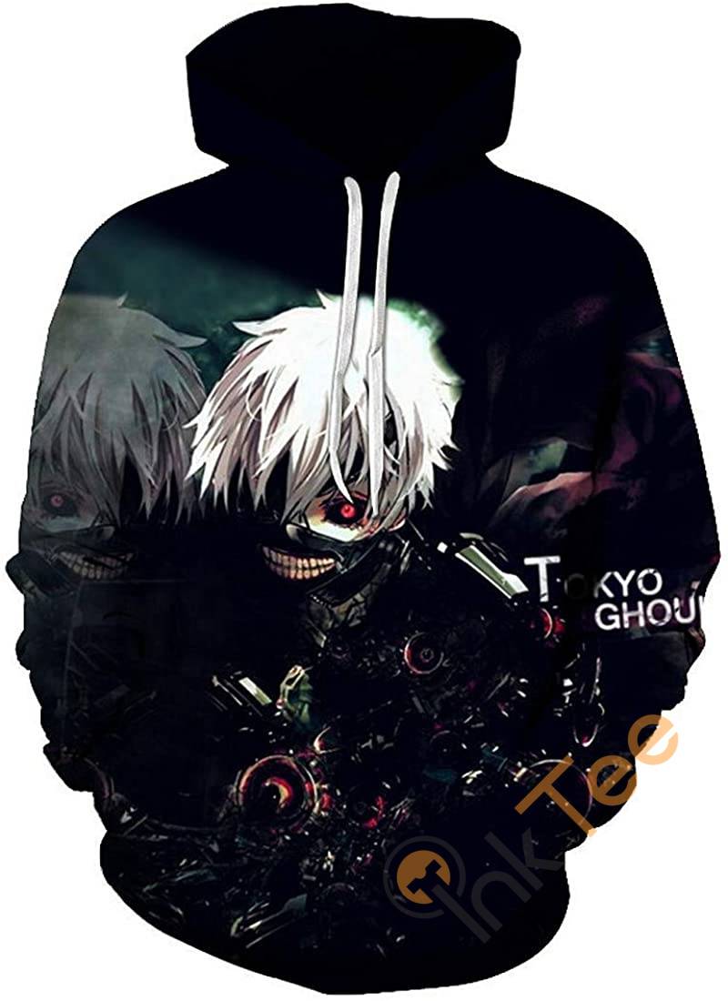 Tokyo Ghoul Print Pullover With Front Pocket Hoodie 3D