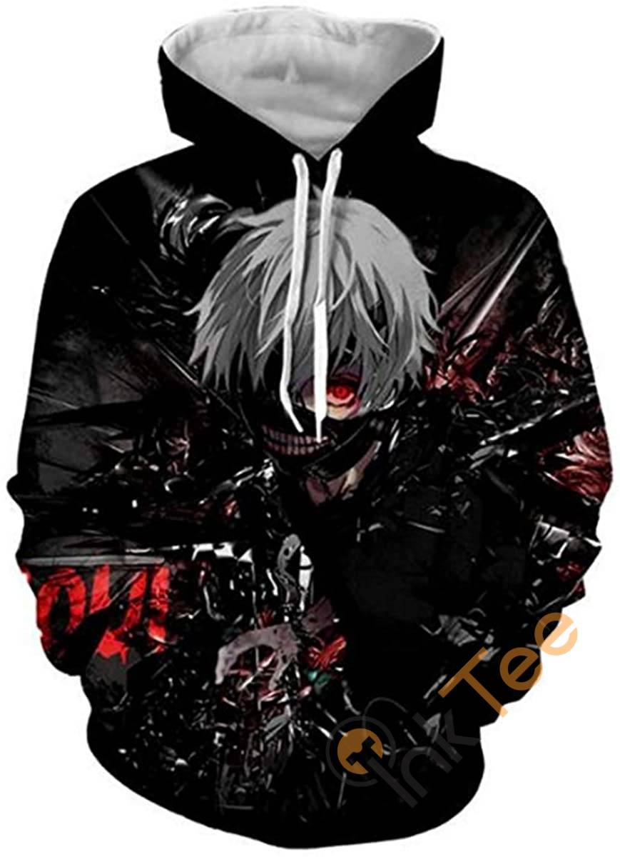 Tokyo Ghoul Print Pullover With Front Pocket Hoodie 3D