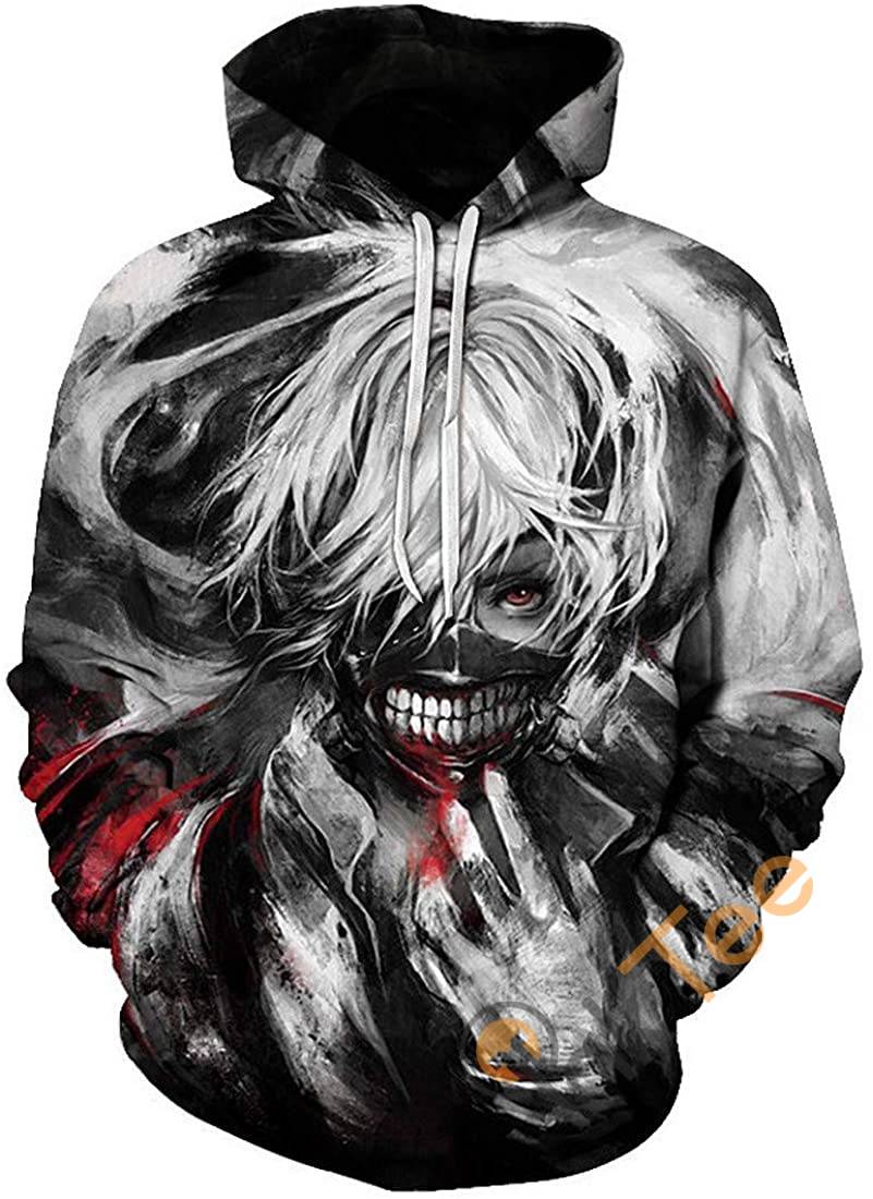 Tokyo Ghoul Print Pullover With Front Pocket Hoodie 3D