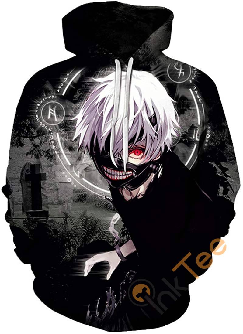 Tokyo Ghoul Print Pullover With Front Pocket Hoodie 3D