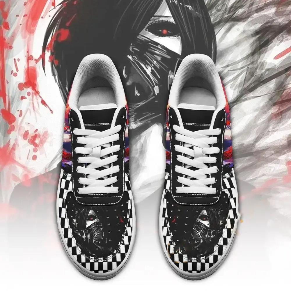 Tokyo Ghoul Touka Custom Checkerboard Anime Amazon Nike Air Force Shoes