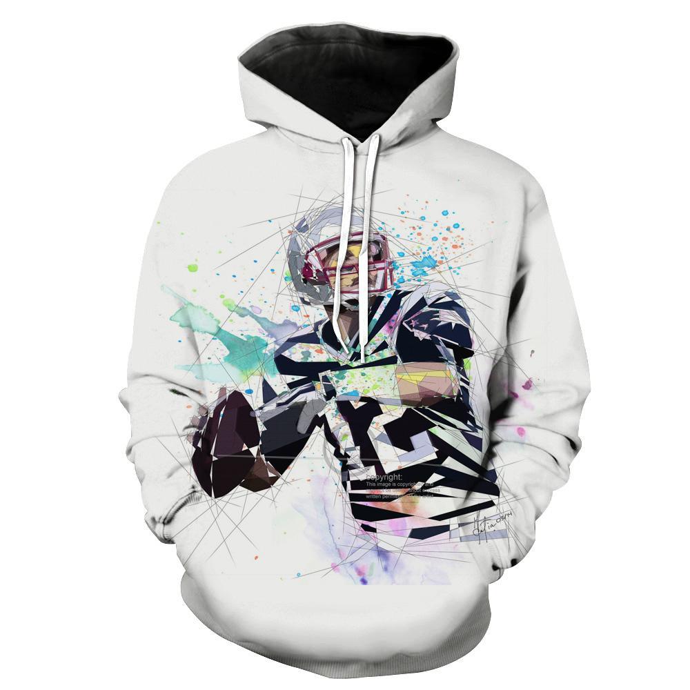 Tom Brady White Tom Brady Football Hoodie 3D 2 Tom Brady White Tom Brady Football Hoodie 3D