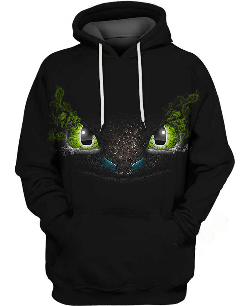 Toothless Face Hoodie 3D