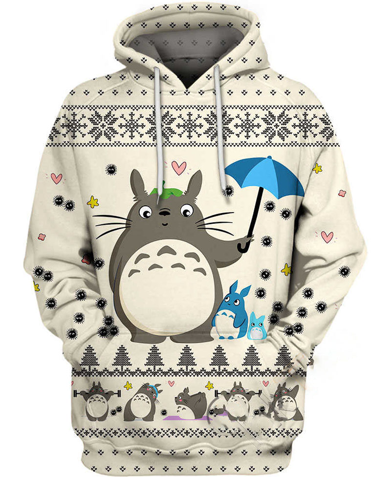 Totoro And Friends X?mas Hoodie 3D