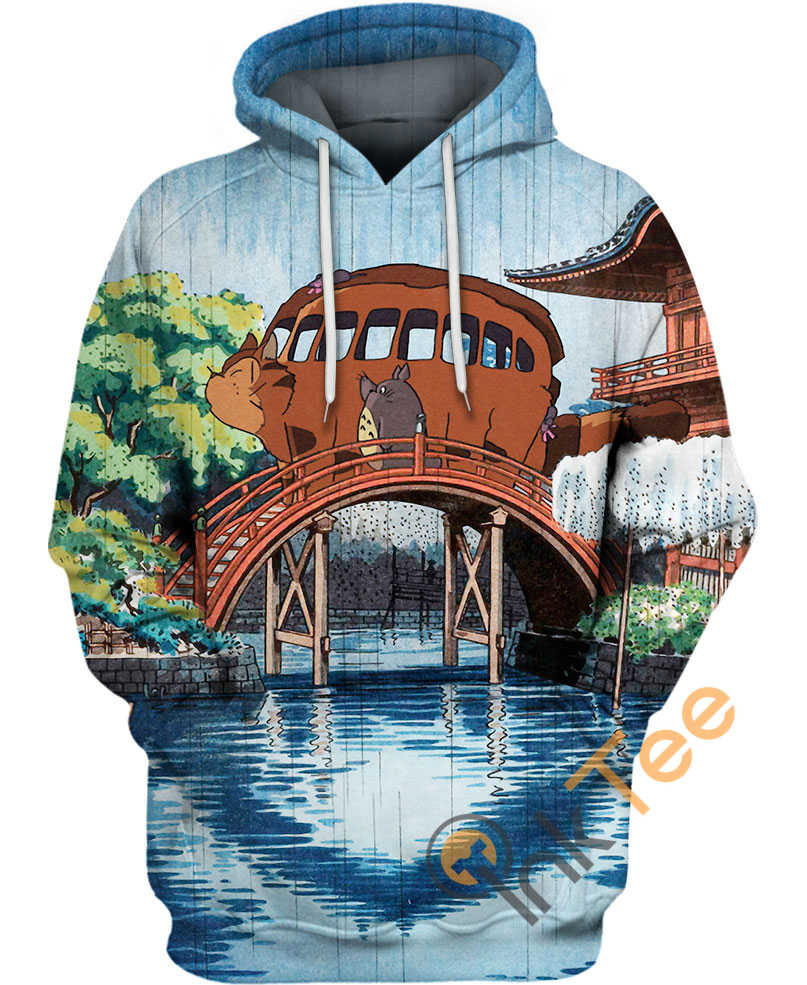 Totoro And The Catbus Hoodie 3D