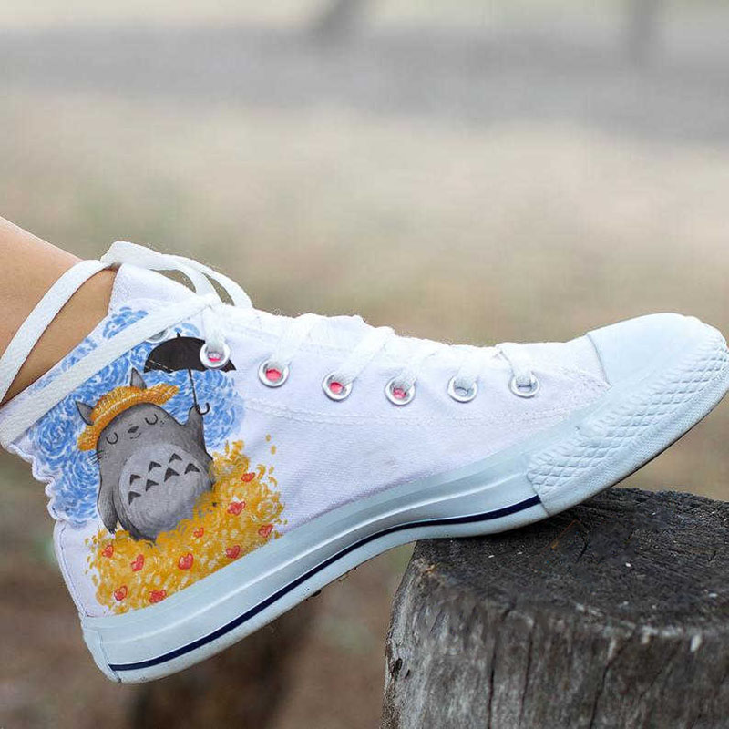 Totoro Custom My Neighbor Anime Manga Animated Movie High Top Shoes