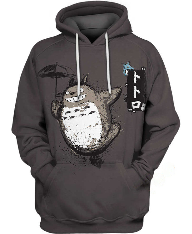 Totoro Flying Hoodie 3D 10 Totoro Flying Hoodie 3D