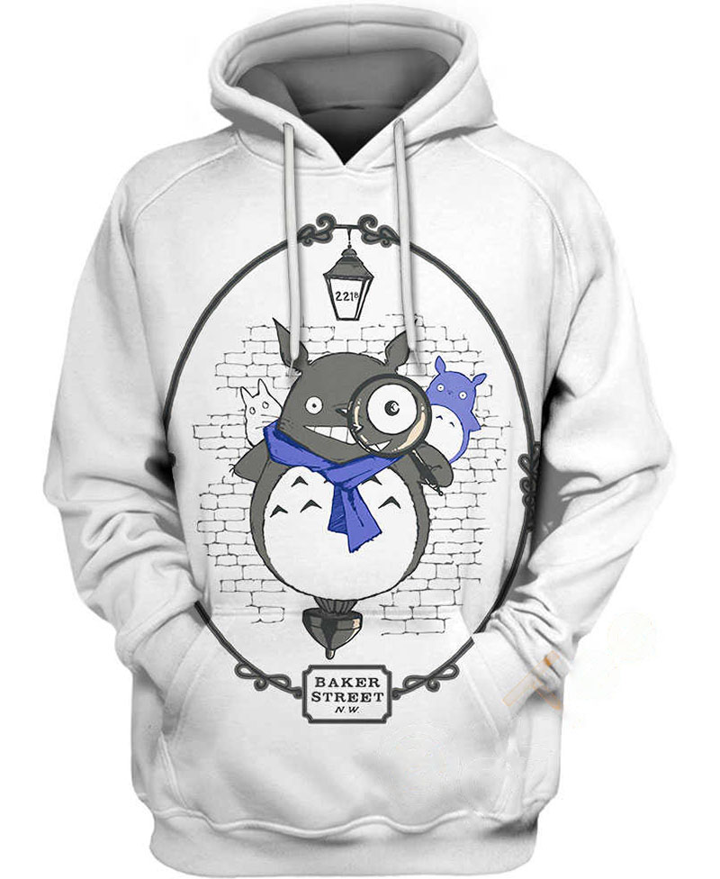 Totoro Holmes Hoodie 3D 8 Totoro Holmes Hoodie 3D