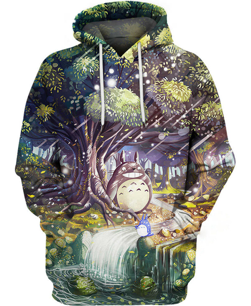 Totoro In Forest Hoodie 3D 8 Totoro In Forest Hoodie 3D
