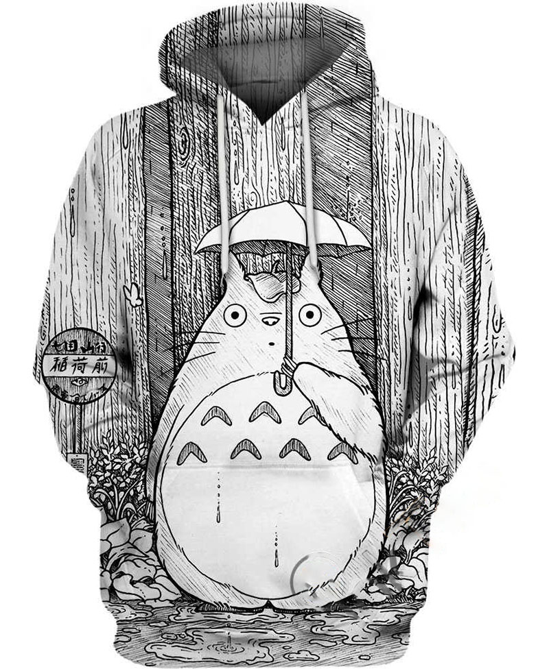 Totoro Rain Hoodie 3D 7 Totoro Rain Hoodie 3D
