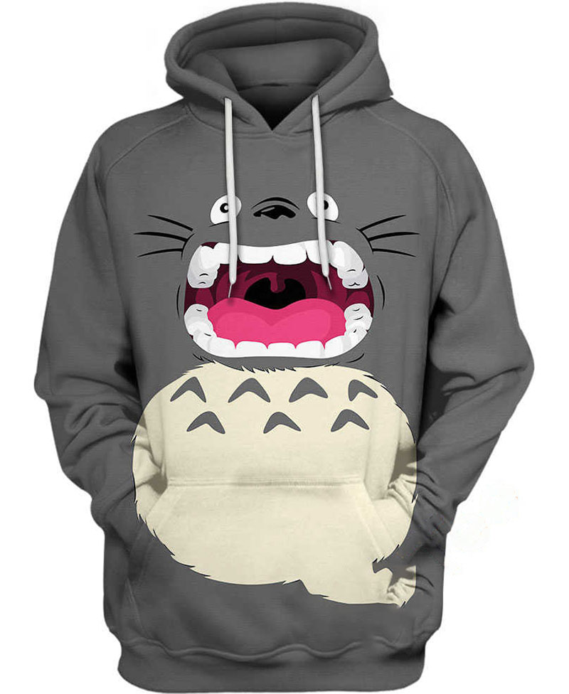Totoro Roar Hoodie 3D