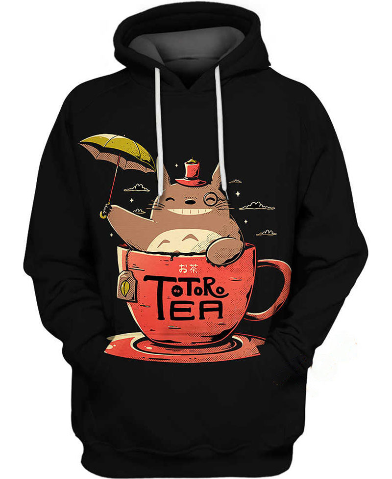 Totoro Tea Hoodie 3D