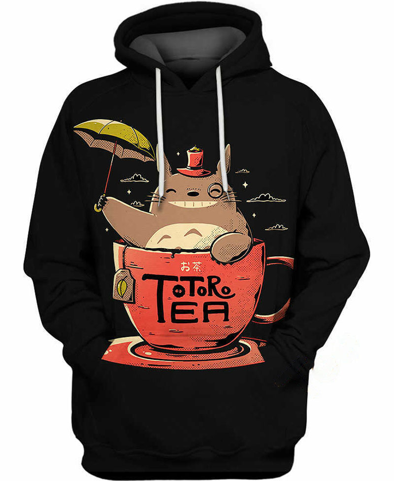 Totoro Tea Hoodie 3D 4 Totoro Tea Hoodie 3D