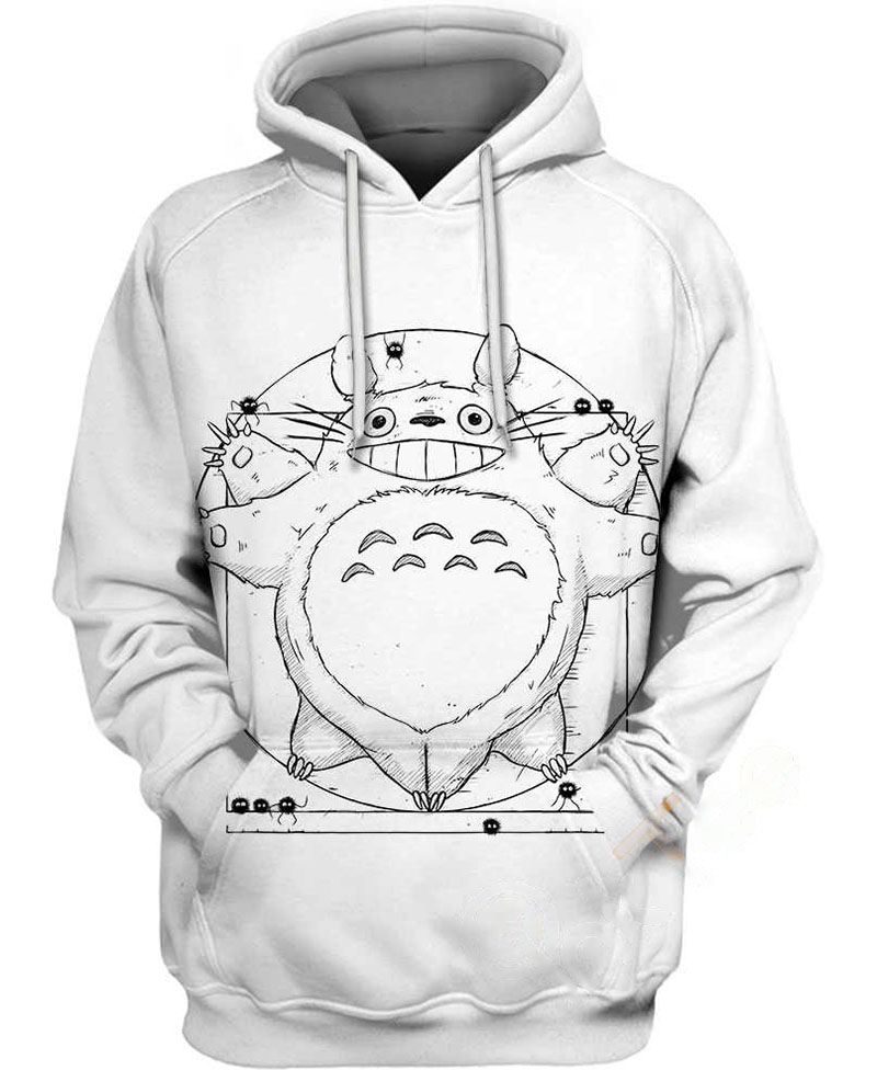 Totoro Vitruvian Hoodie 3D 13 Totoro Vitruvian Hoodie 3D