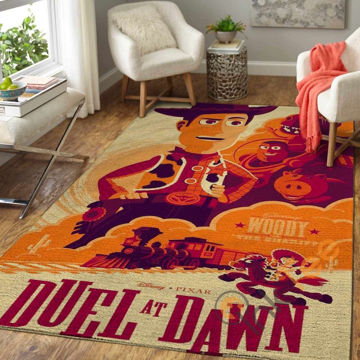 Retro Duel At Dawn – Toy Story Movie Area Rug