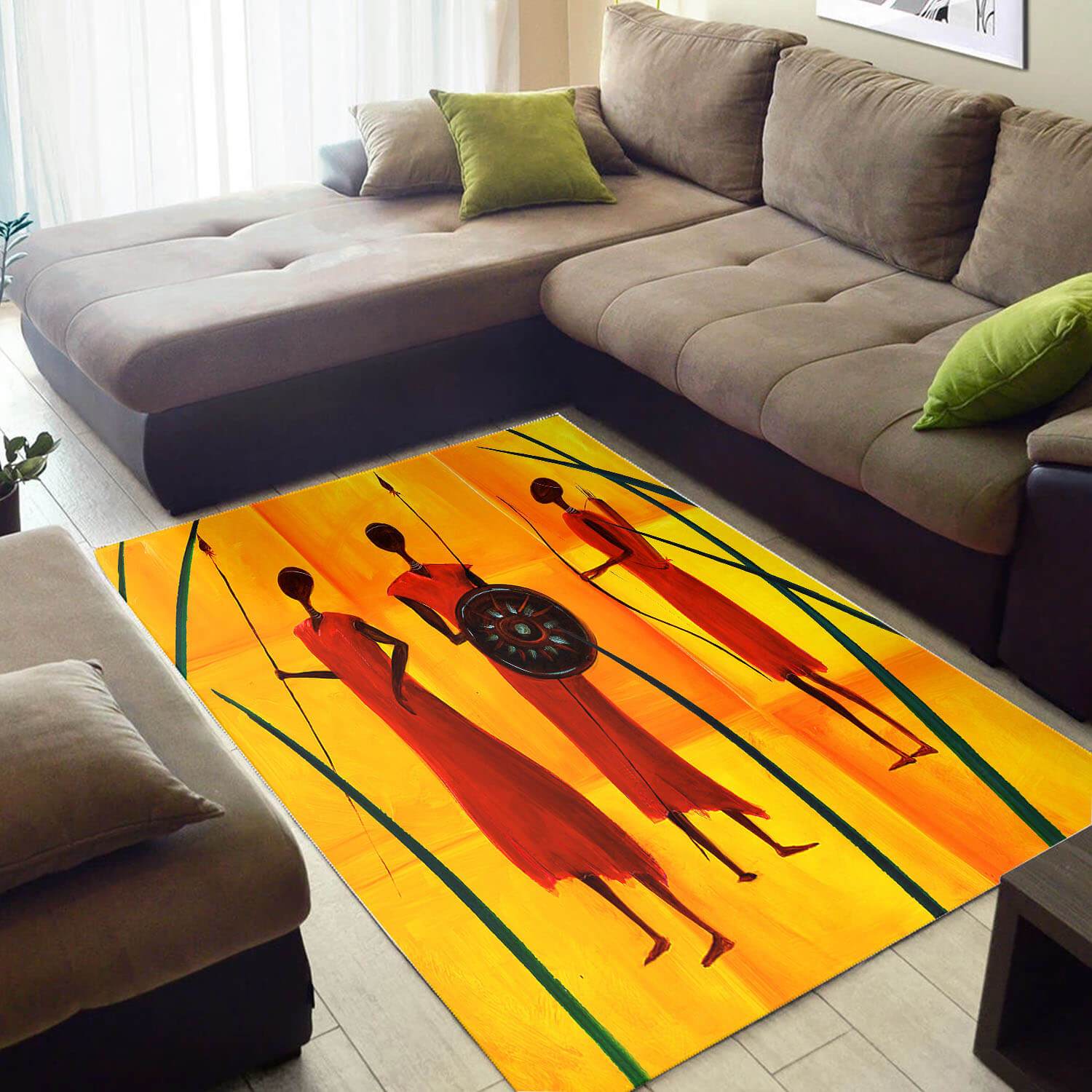 Trendy African Beautiful Style Melanin Afro Woman Design Floor Rug 4 Trendy African Beautiful Style Melanin Afro Woman Design Floor Rug