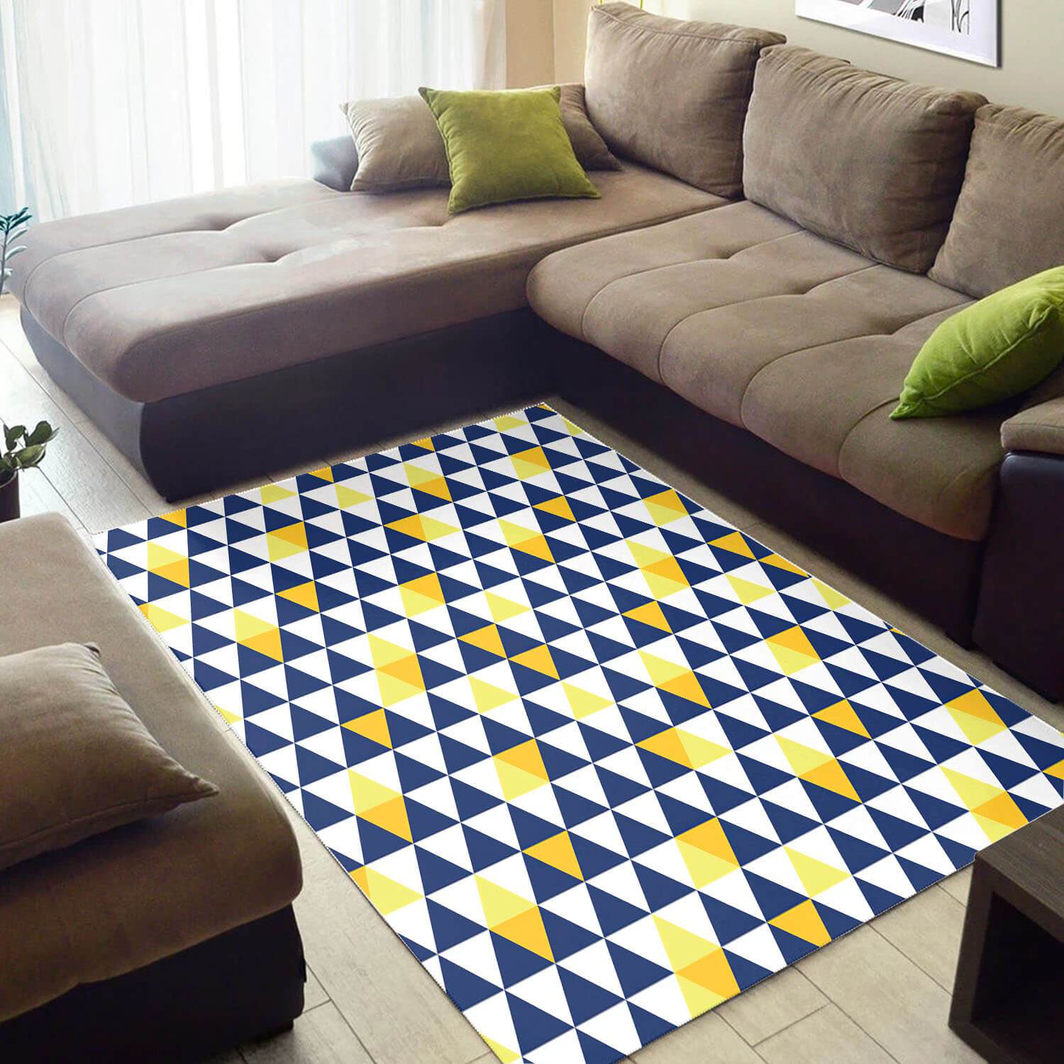 Africa Geometric Triangle Pattern Rug