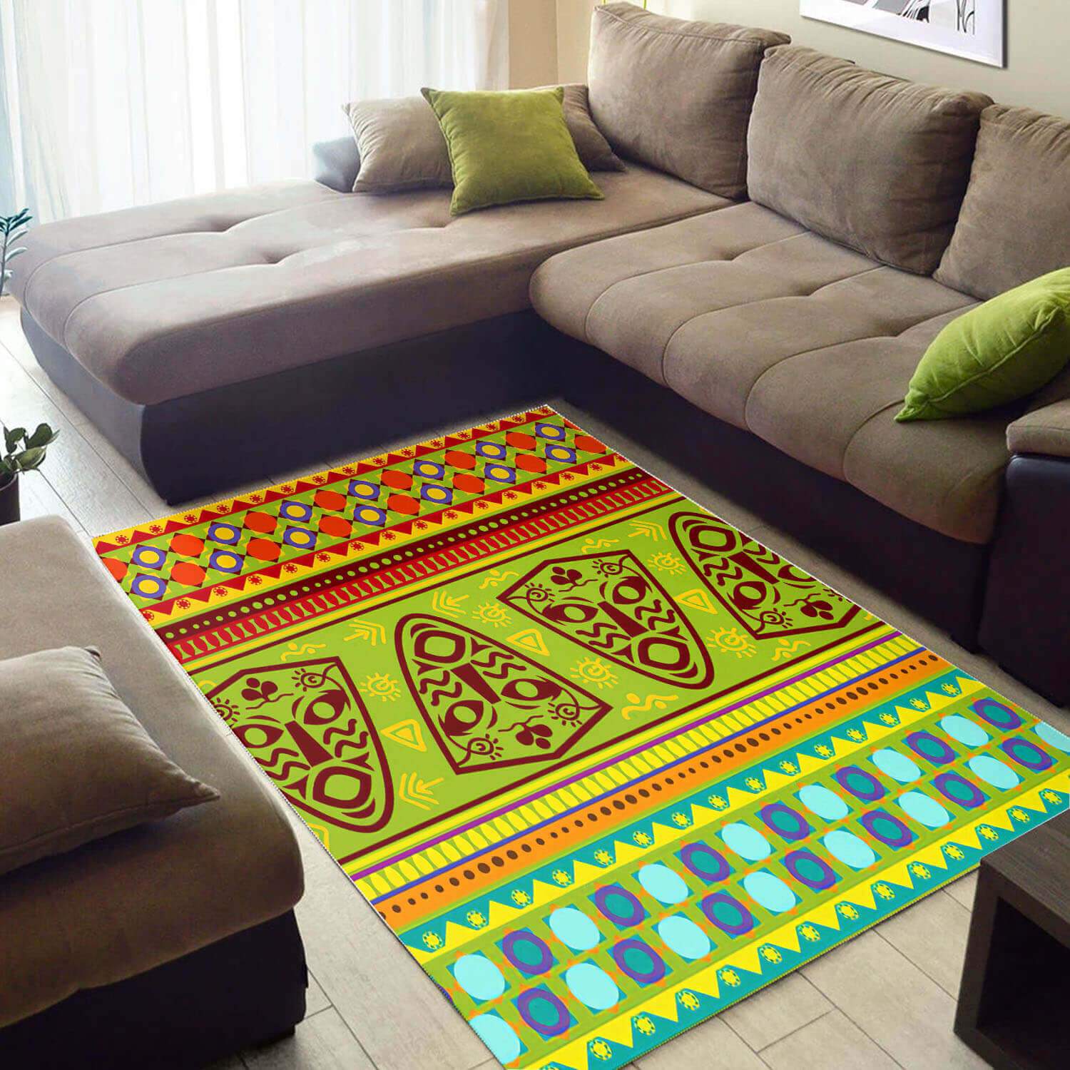 Trendy African Modern Style Ethnic Seamless Pattern Carpet Inspired Home Rug 2 Trendy African Modern Style Ethnic Seamless Pattern Carpet Inspired Home Rug
