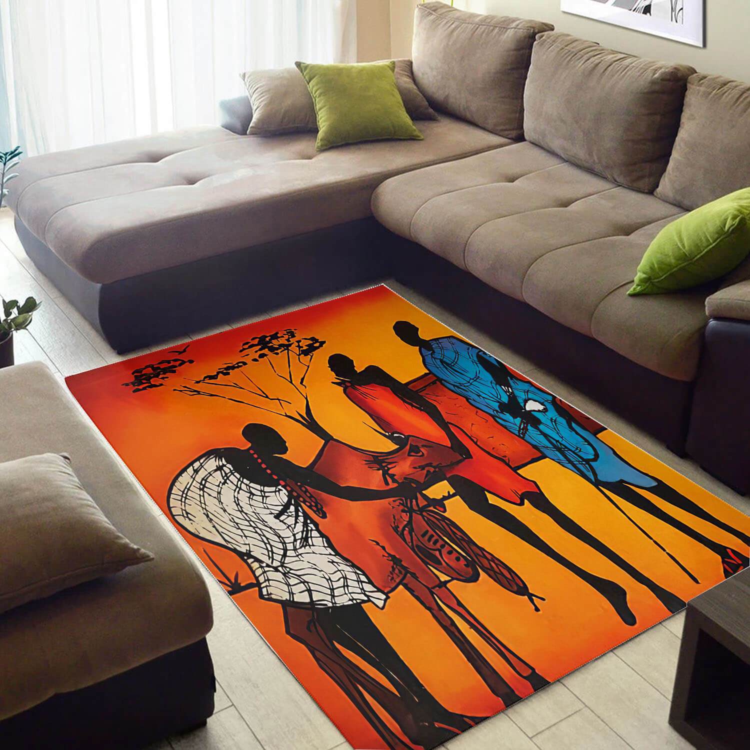 Trendy African Pretty Natural Hair Melanin Afro Girl Style Area Living Room Rug 5 Trendy African Pretty Natural Hair Melanin Afro Girl Style Area Living Room Rug