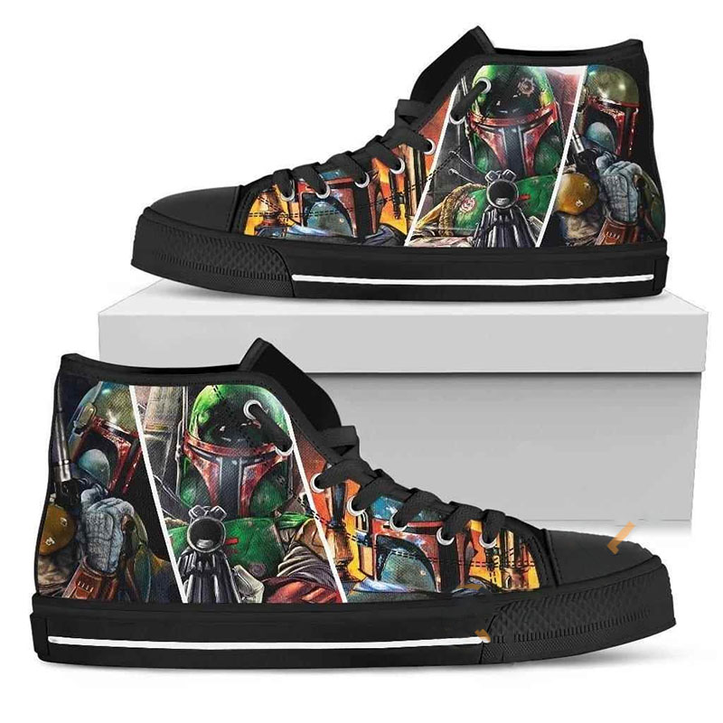 Triple Boba Fett High Top Shoes