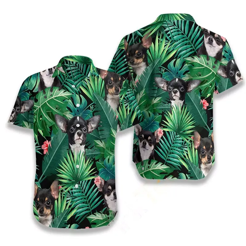 Tropical Chihuahua Hawaiian shirts 2 Tropical Chihuahua Hawaiian shirts
