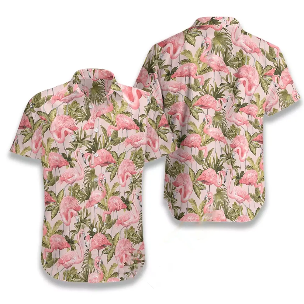 Tropical Flamingo 04 Hawaiian shirts