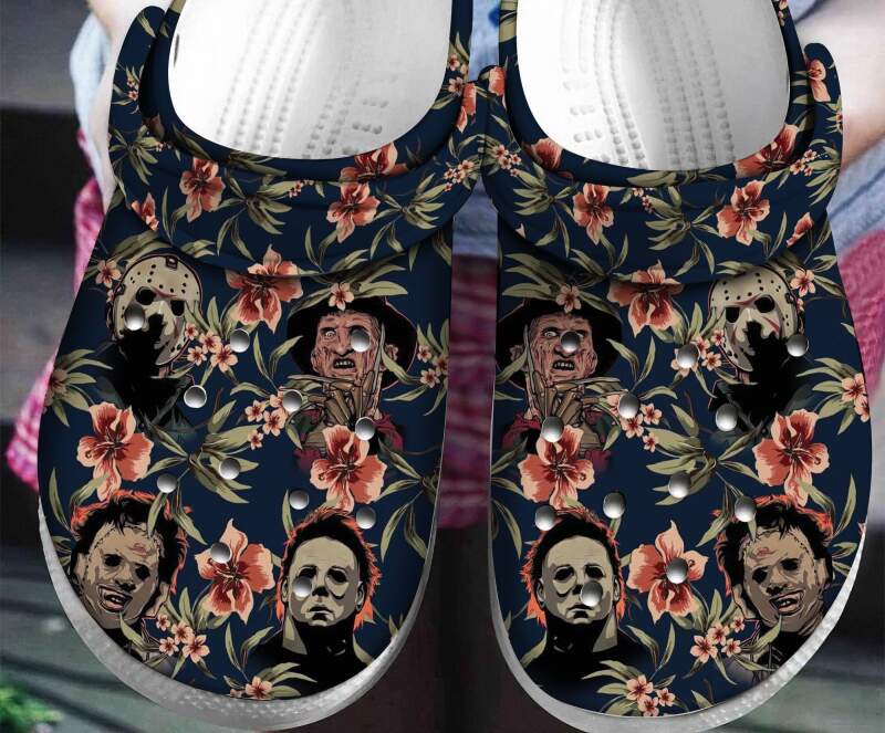 Tropical Horror Faces Personalised Crocs Clog Shoes