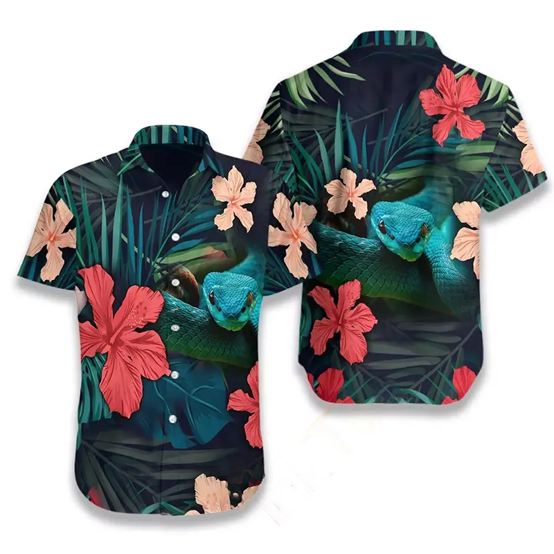 Tropical Snake Hawaiian shirts