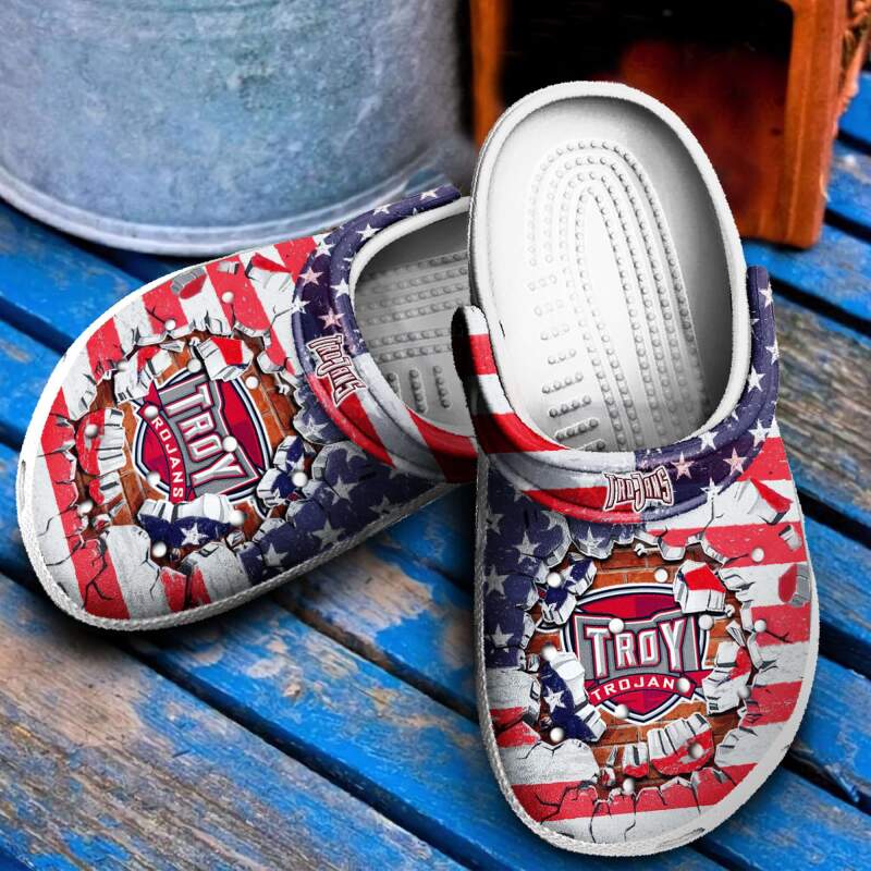 Troy Trojans Crocs Clog Shoes