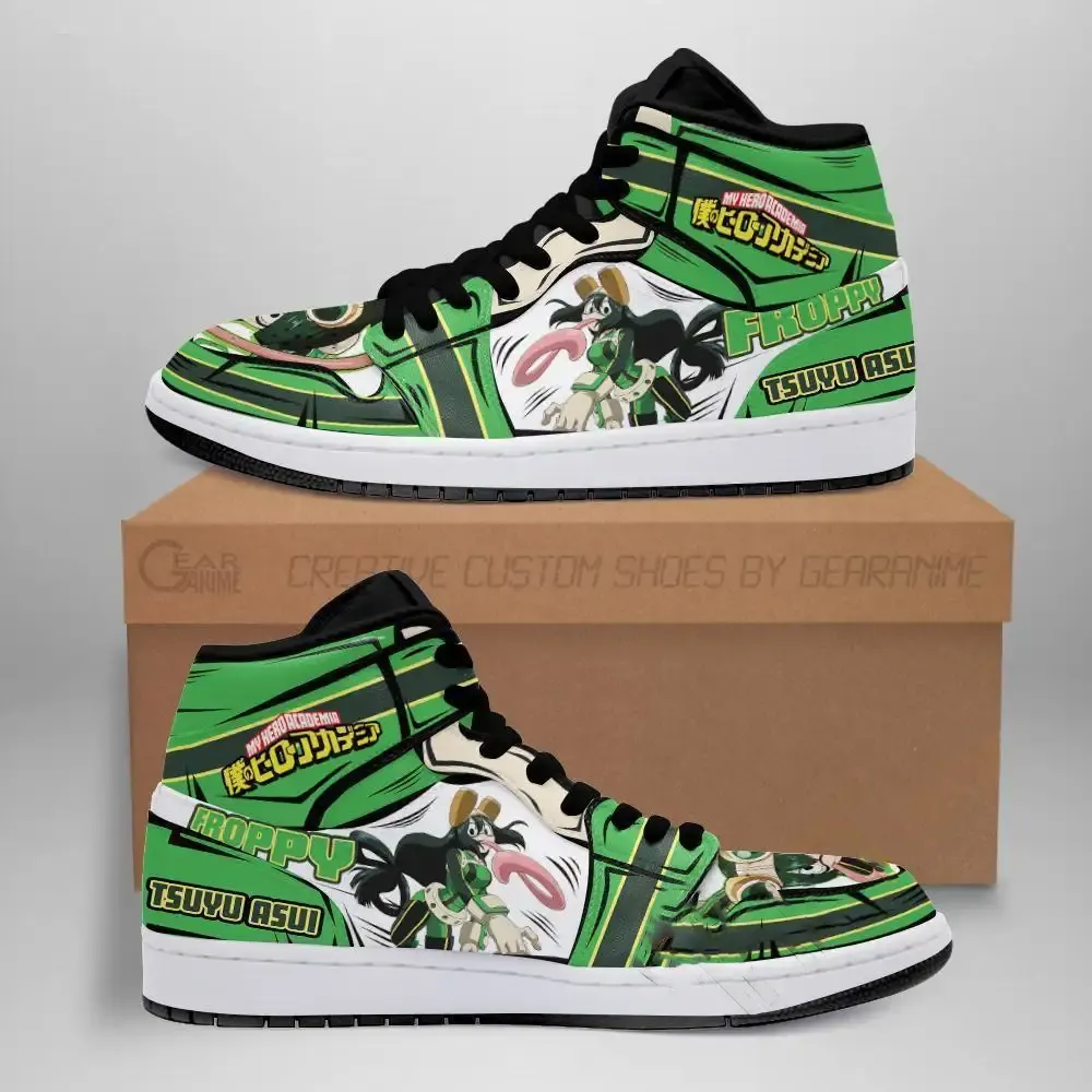 Tsuyu Asui Froppy My Hero Academia Anime Amazon Air Jordan Shoes