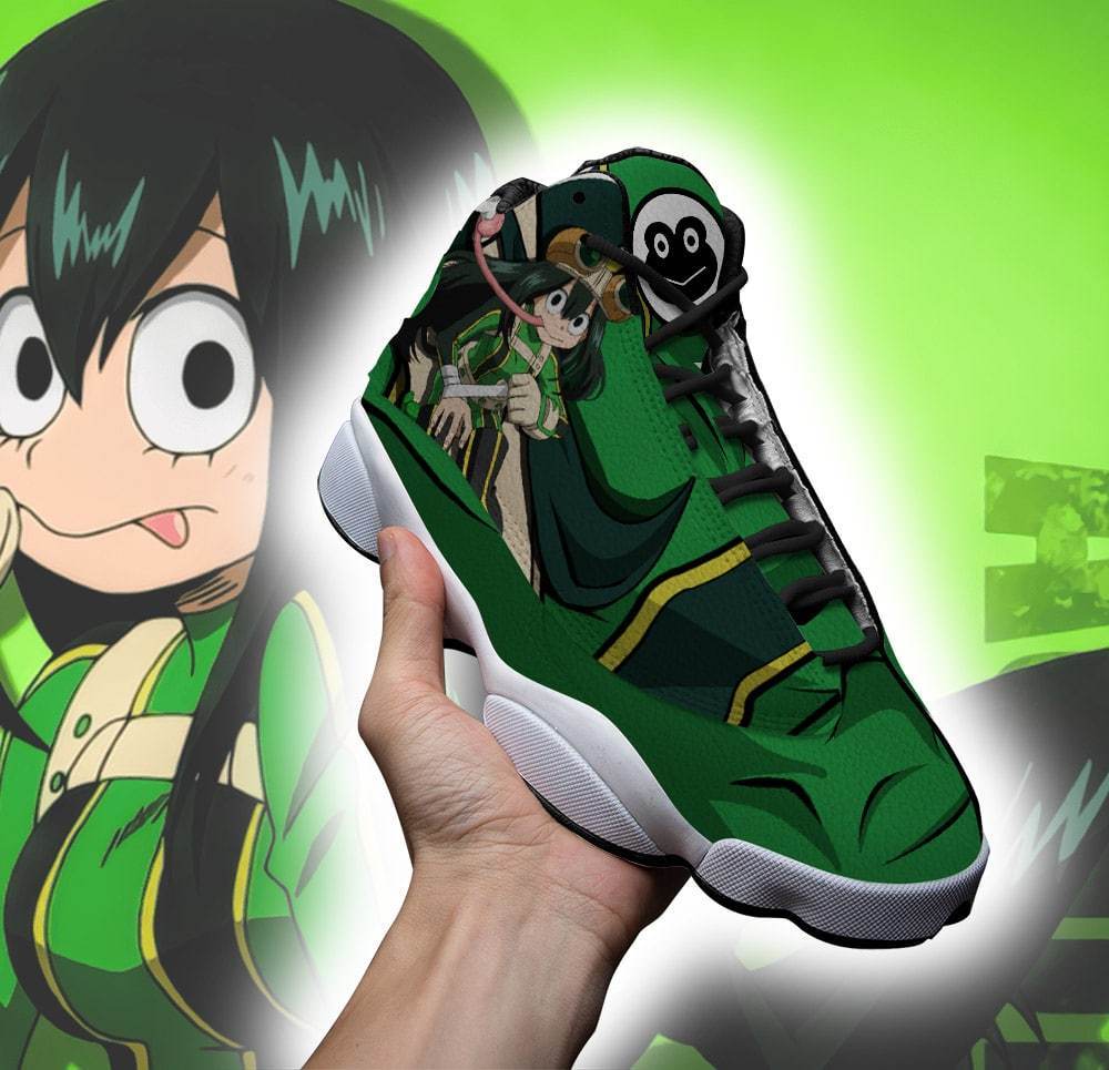 Tsuyu Asui My Hero Academia Anime Air Jordan Shoes
