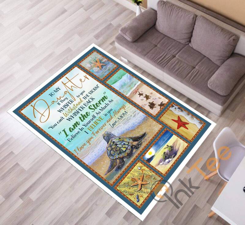 Turtle To My Daughter Gift For A Picnic Doormat Living Room Bedroom Rug 10 Turtle To My Daughter Gift For A Picnic Doormat Living Room Bedroom Rug