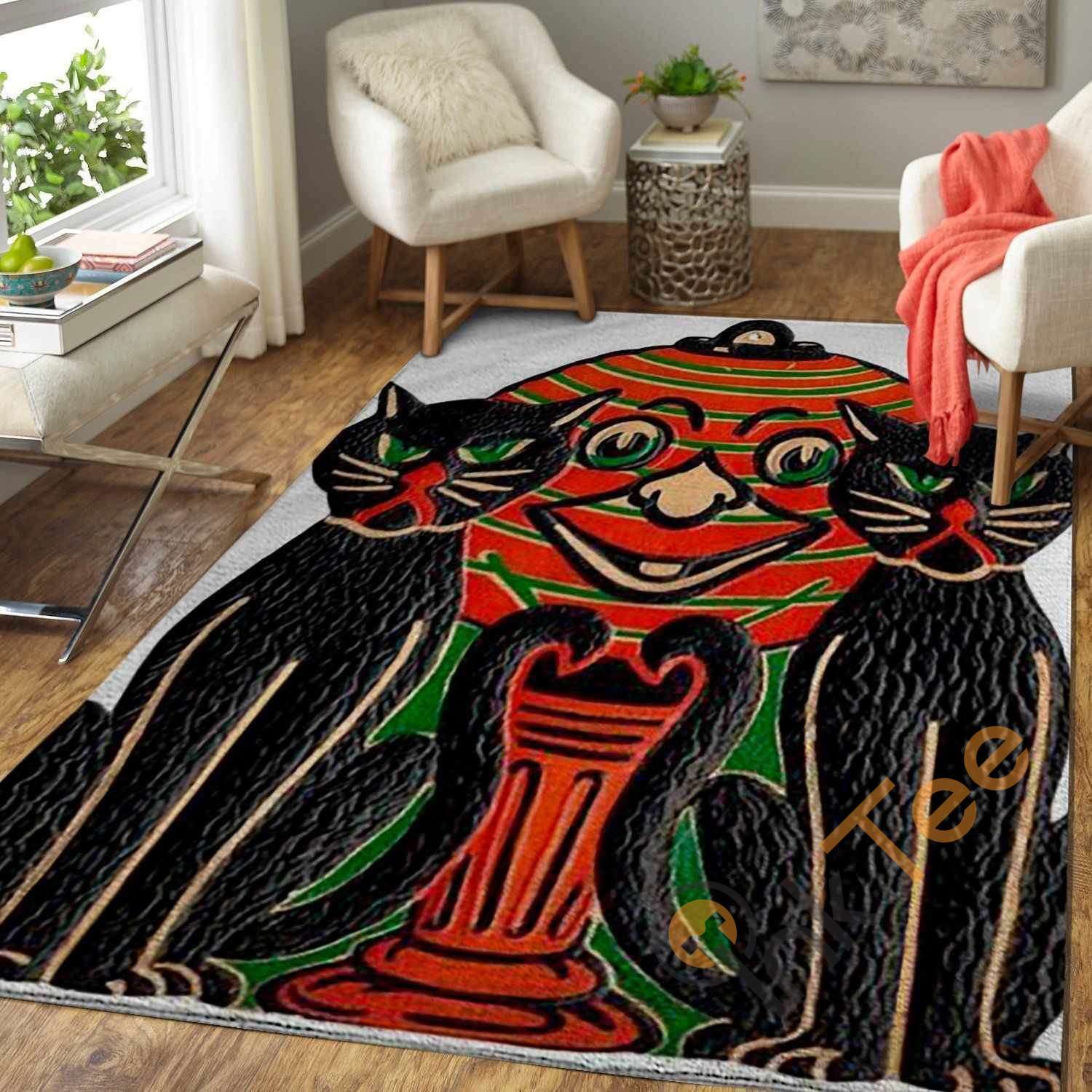 Two Black Cats Area Rug 1 Two Black Cats Area Rug