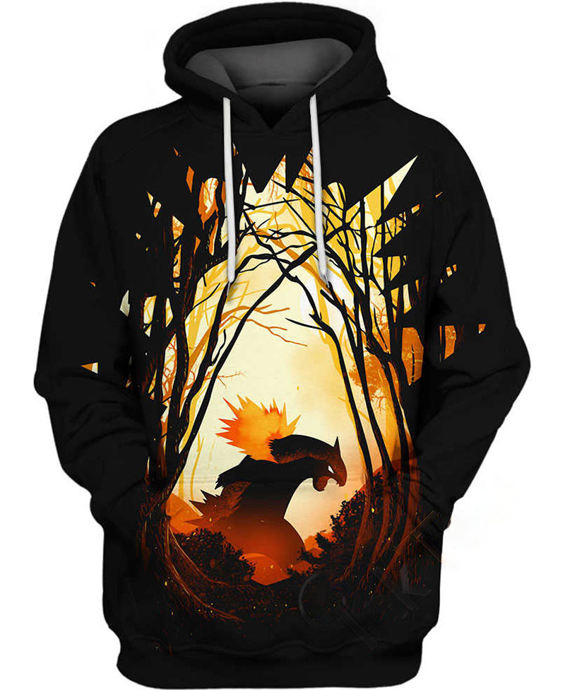 Typhlosion Burned Hoodie 3D 3 Typhlosion Burned Hoodie 3D