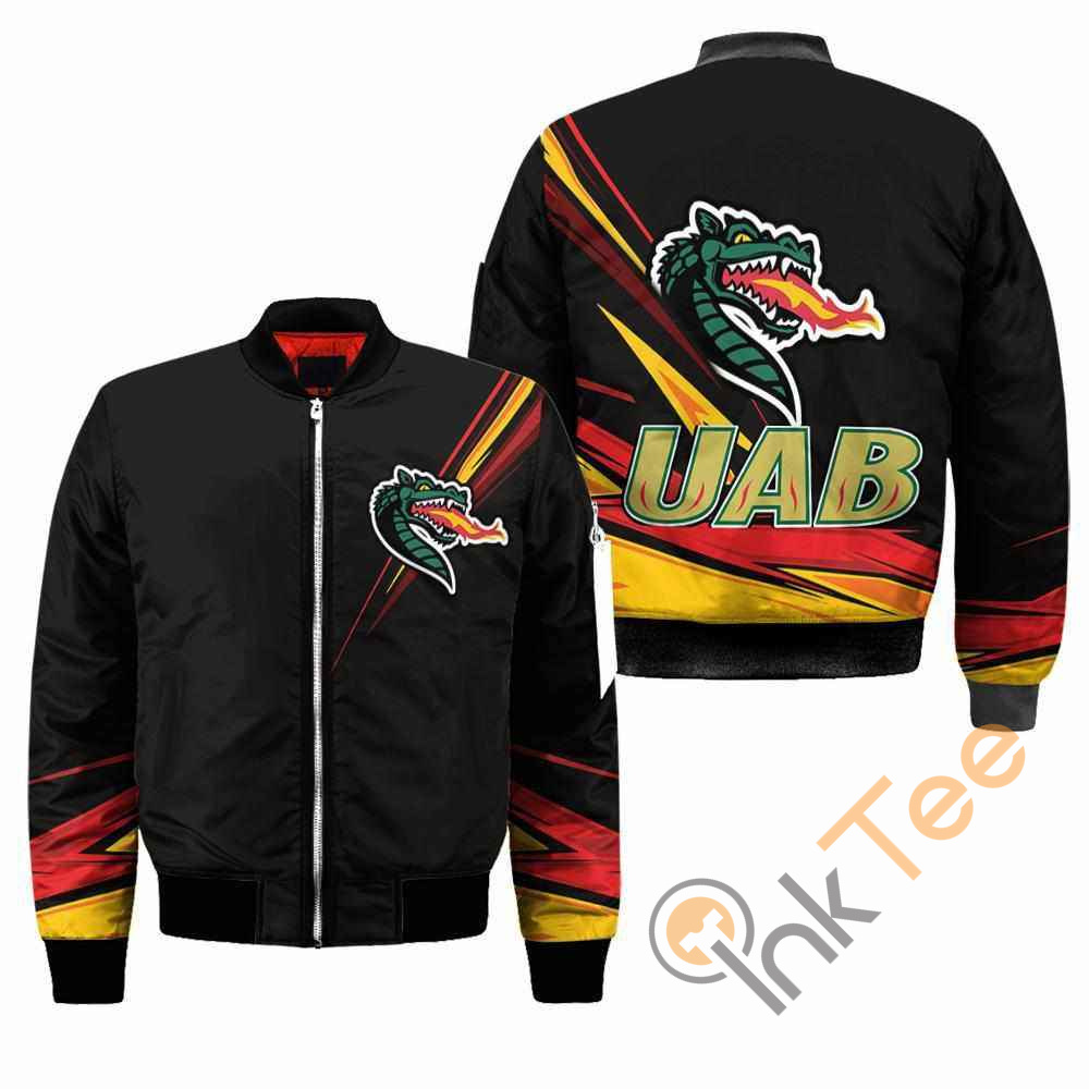 UAB Blazers NCAA Black Apparel Best Christmas Gift For Fans Bomber Jacket 15 UAB Blazers NCAA Black Apparel Best Christmas Gift For Fans Bomber Jacket