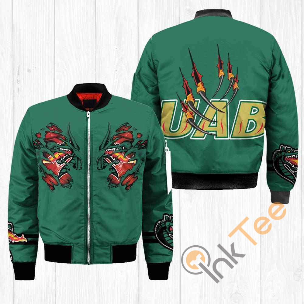 UAB Blazers NCAA Claws Apparel Best Christmas Gift For Fans Bomber Jacket