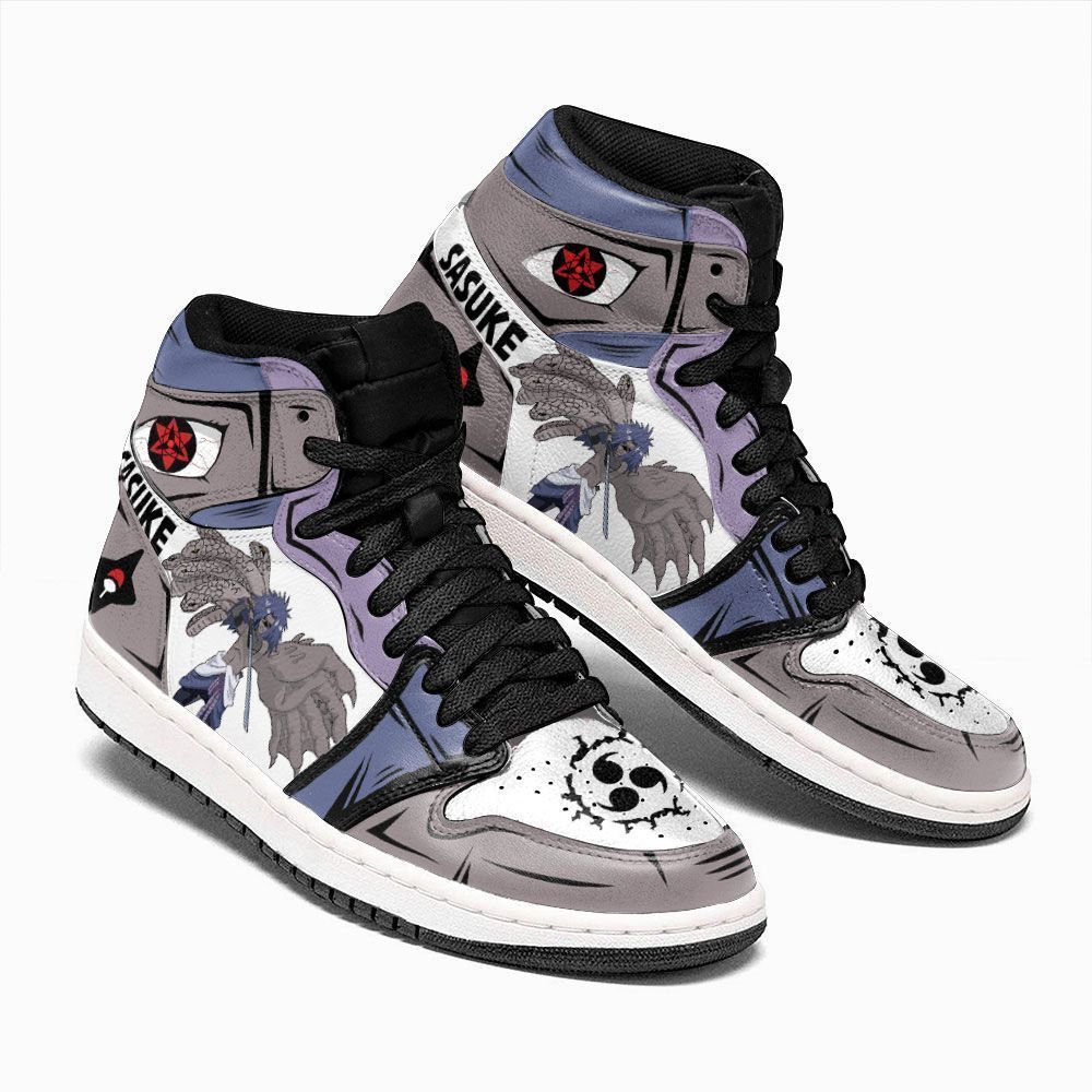 Uchiha Sasuke Cursed Naruto Custom Anime Air Jordan Shoes 6 Uchiha Sasuke Cursed Naruto Custom Anime Air Jordan Shoes