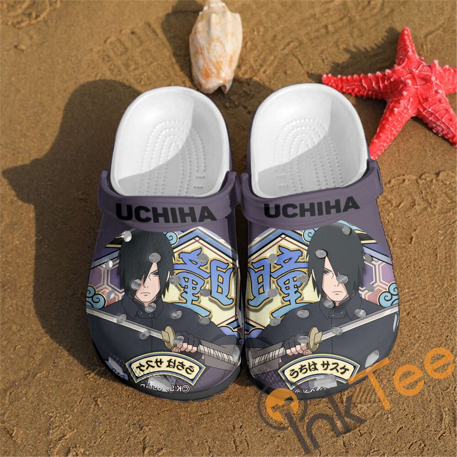 Uchiha Sasuke Naruto Custom Crocs Clog Shoes