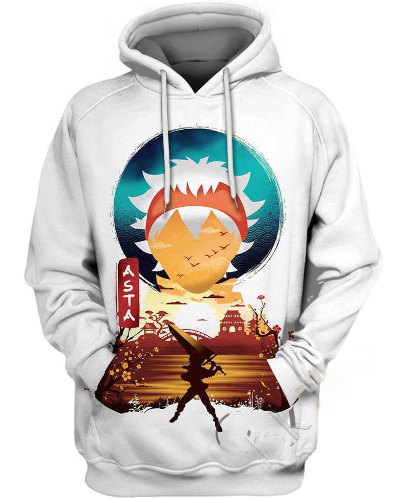 Ukiyo Asta Black Clover Hoodie 3D