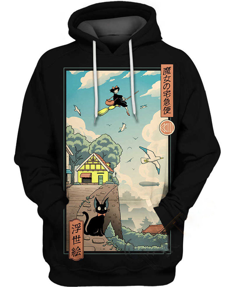 Ukiyoe Delivery Hoodie 3D