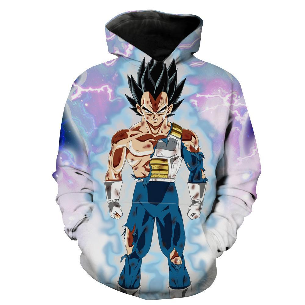 Ultra Instinct Vegeta Dragon Ball Super Hoodie 3D